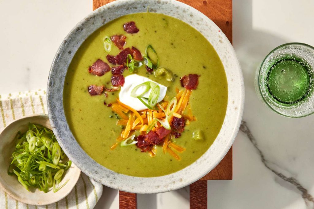 Loaded Broccoli Soup Is Comfort in a Bowl