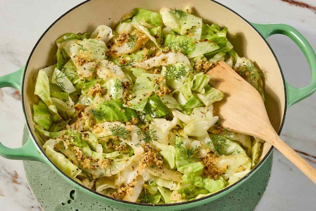 กะหล่ำปลีผัดชีสไฟเบอร์สูง