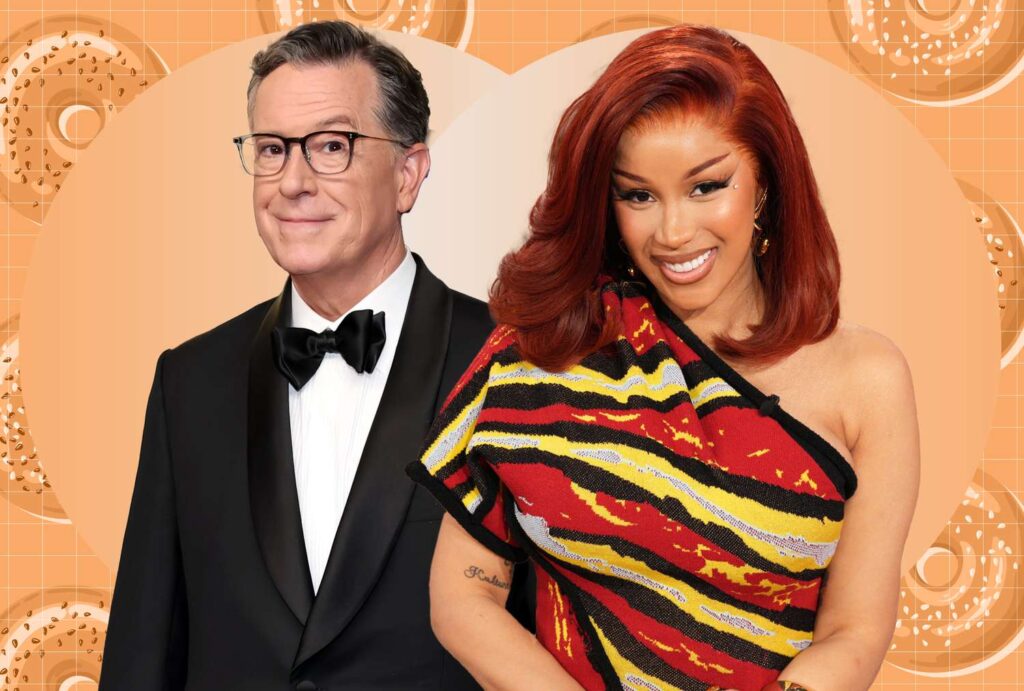 Stephen Colbert, Cardi B, เบเกิล, สั่งอาหาร