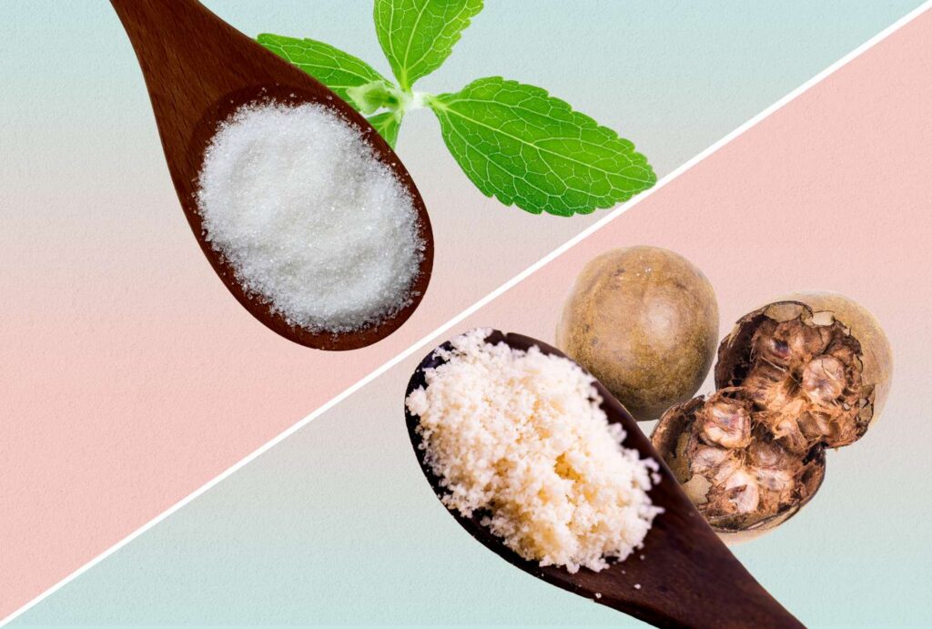Stevia, Monk Fruit, น้ำตาล, เปรียบเทียบ, สุขภาพ